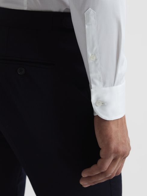 Frontier Cotton Satin Stretch Slim Fit Shirt