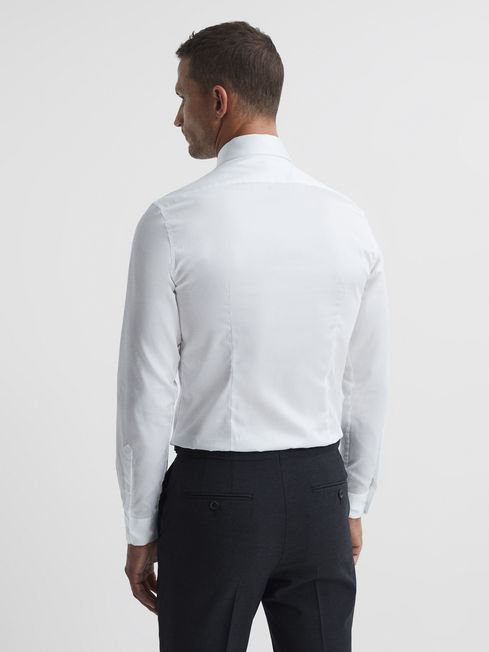 Remote Cotton Satin Slim Fit Shirt
