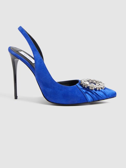 Celeste Sling Back Embellished Heels