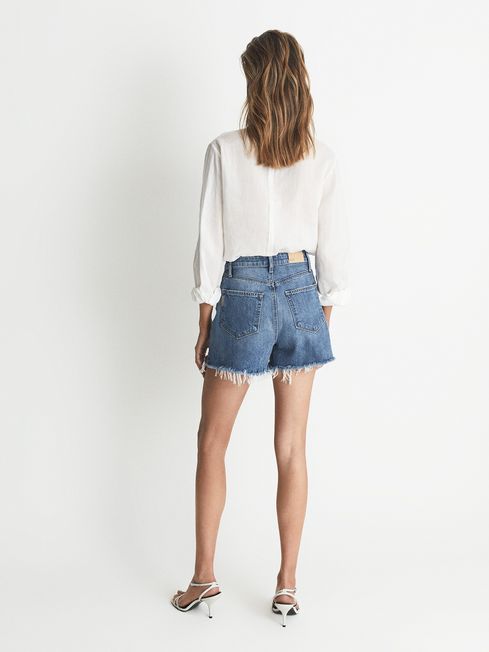 Dani Paige Raw Hem Denim Shorts