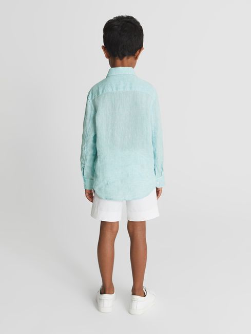 Ruban Junior Long Sleeve Linen Shirt