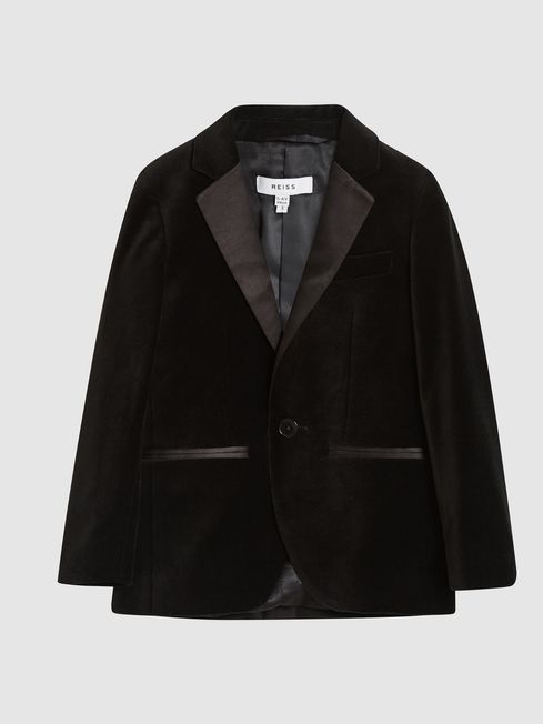 Ace Single Breasted Velvet Blazer