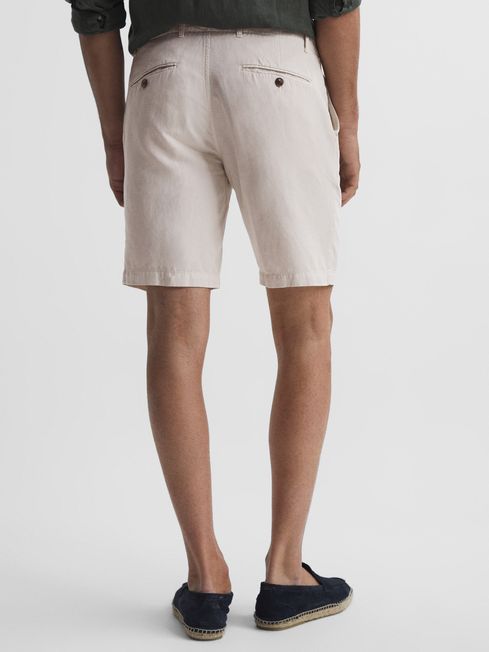 Ezra Cotton-Linen Blend Shorts