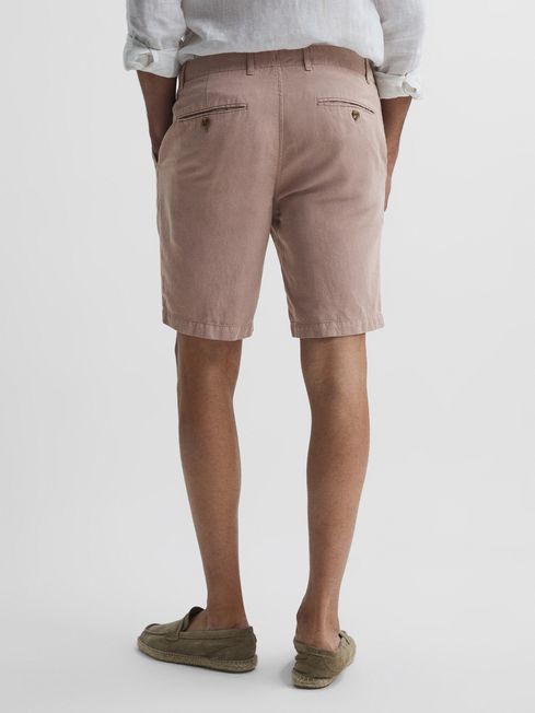 Ezra Cotton-Linen Blend Shorts