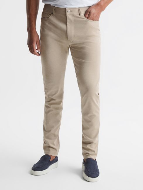 Nubury Jersey Slim Fit Chino Trousers