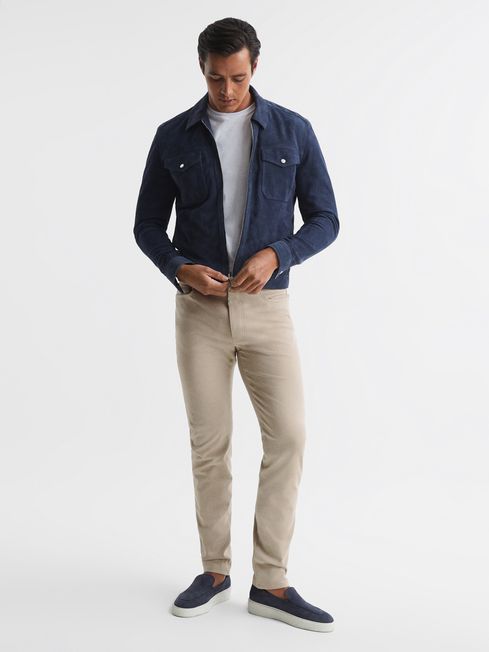 Nubury Jersey Slim Fit Chino Trousers