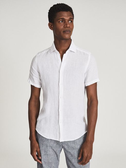 Holiday Linen Slim Fit Shirt