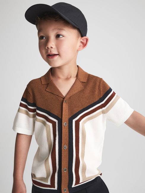 Vinci Cuban Collar Panel Detail Shirt