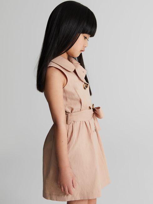 Dana Jr Junior Linen Blend Mini Dress