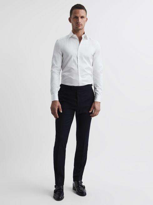 Frontier Cotton Satin Stretch Slim Fit Shirt