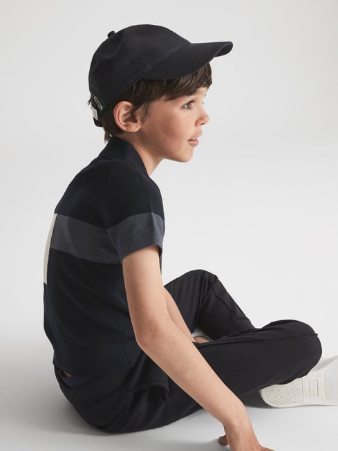 Primo Press Stud Colourblock Polo T-Shirt