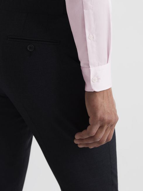 Remote Cotton Satin Slim Fit Shirt