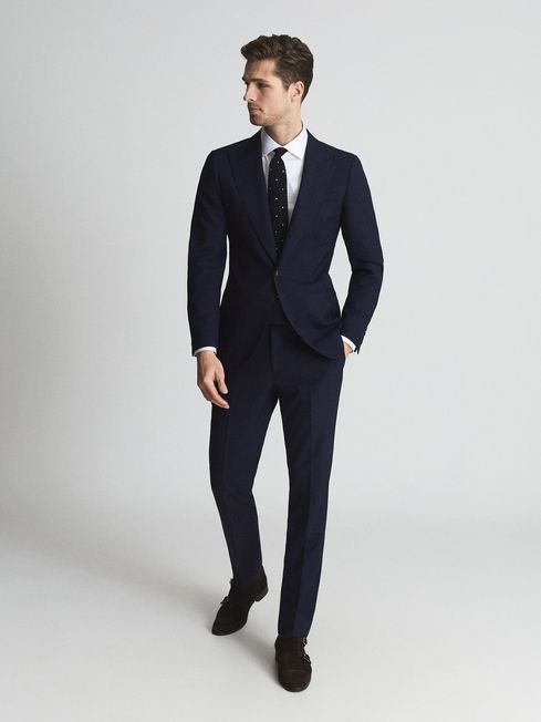 Bold Slim Fit Wool Trousers