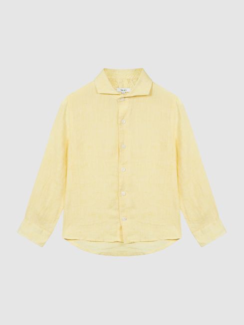 Ruban Junior Long Sleeve Linen Shirt