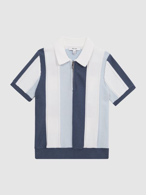 Herald Half Zip Colourblock Polo T-Shirt