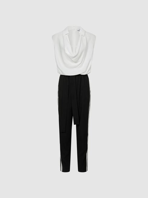 Allie Colourblock Shirt Jumpsuit