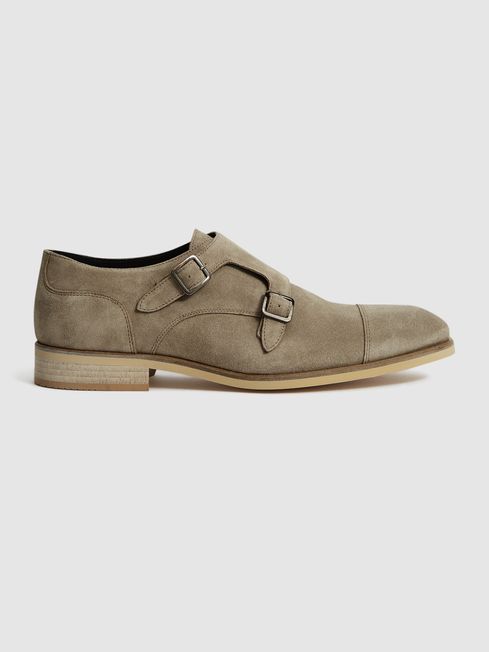 Rivington Suede Monk Strap Shoes