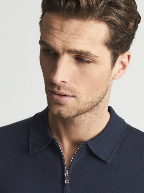 Maxwell Merino Zip Neck Polo