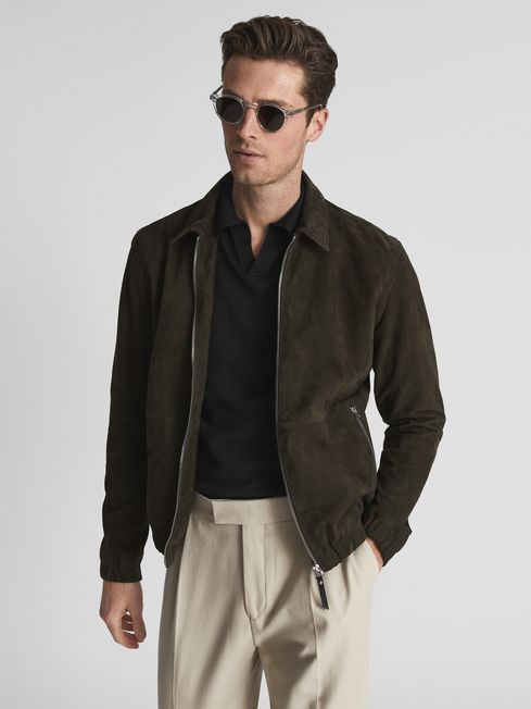Duchie Merino Wool Open Collar Polo Shirt