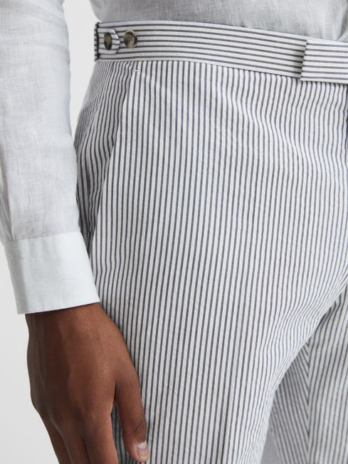 Barr Seersucker Mixer Trousers