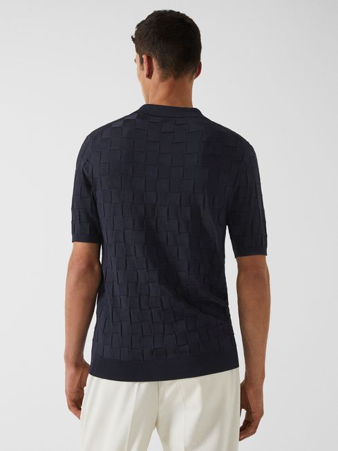 Bali - Che Basket Weave Half Zip Polo T-Shirt