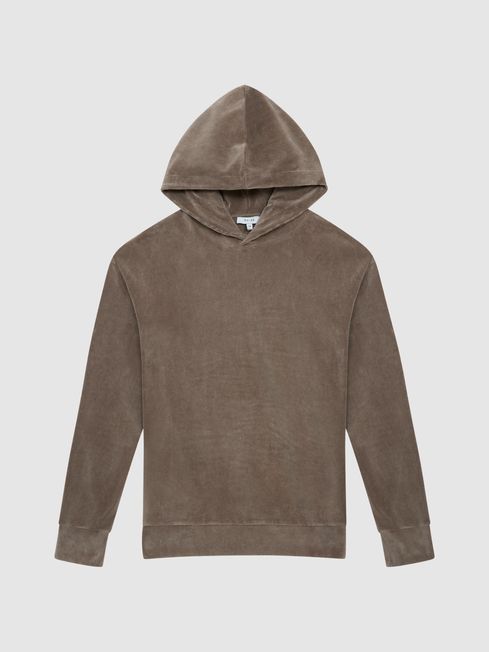 Luis Velour Cord Hooded SweatShirt