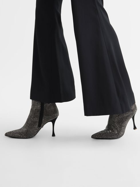 Clement Crystal Point Ankle Boots
