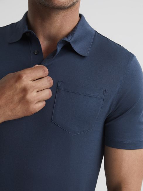 Hendrix Mercerised Knitted Collar Polo