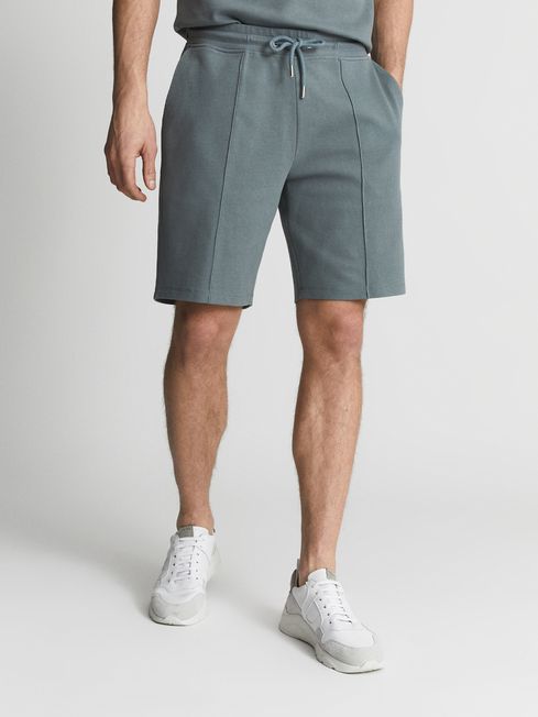 Norton Textured Drawstring Jersey Shorts