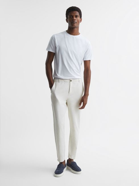 Truce Cotton Linen Blend Casual Trousers