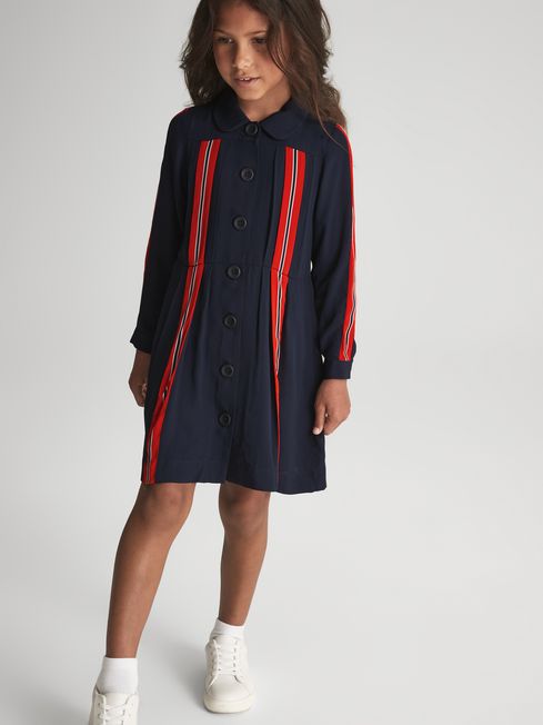 Abby Long Sleeve Button Front Dress
