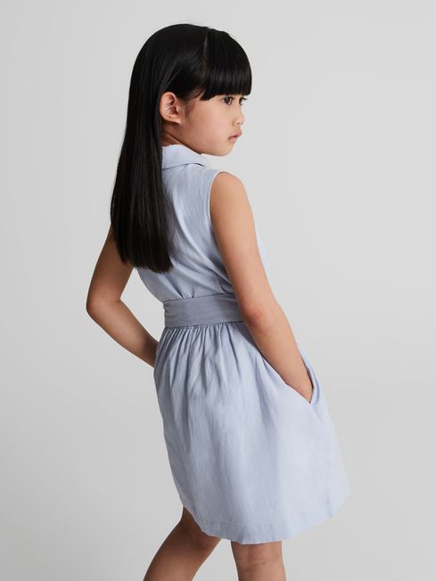 Dana Jr Junior Linen Blend Mini Dress