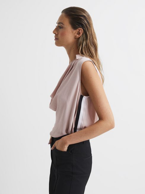 Ameliee Cowl Front Sleeveless Blouse