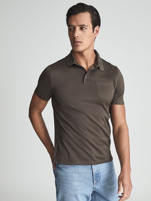 Hendrix Mercerised Knitted Collar Polo