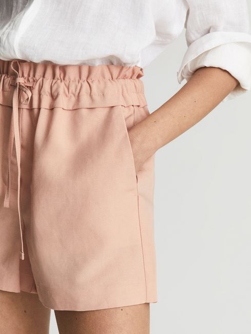 Macey Linen Pull On Shorts