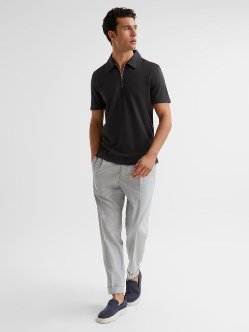 Alfie Half Zip Polo T-Shirt