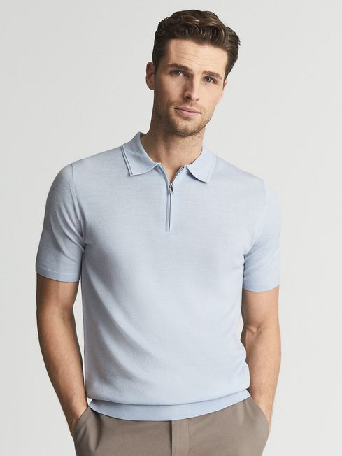 Maxwell Merino Zip Neck Polo