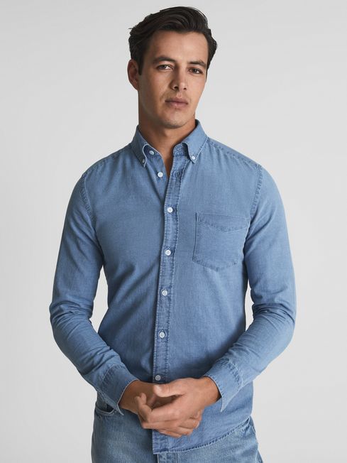 Sark Chambray Button-Down Shirt