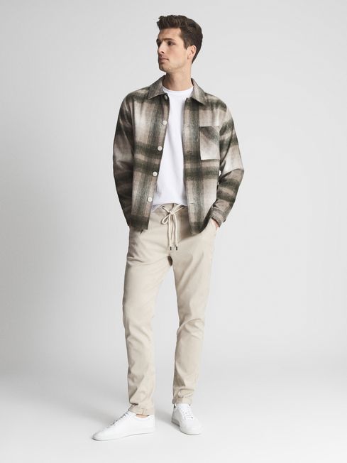 Fraser Brushed Twill Drawstring Trousers