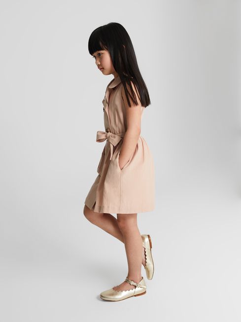 Dana Jr Junior Linen Blend Mini Dress