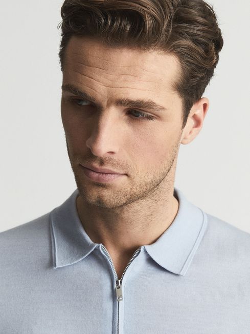 Maxwell Merino Zip Neck Polo