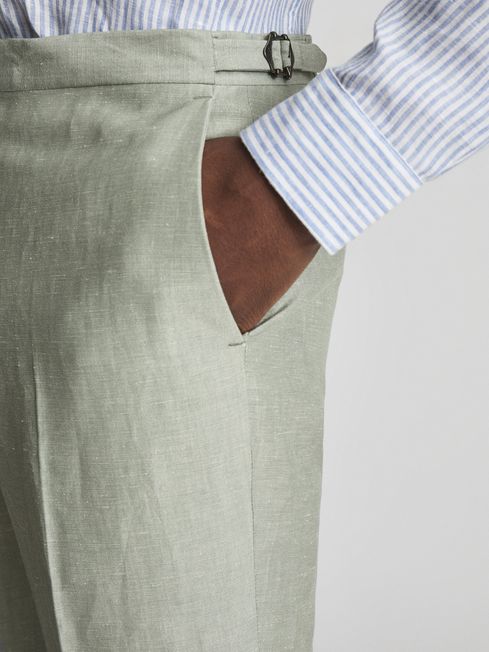 Hue Linen Blend Mixer Trousers
