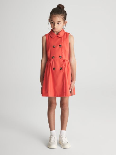 Mona Sleeveless Button Detail Dress
