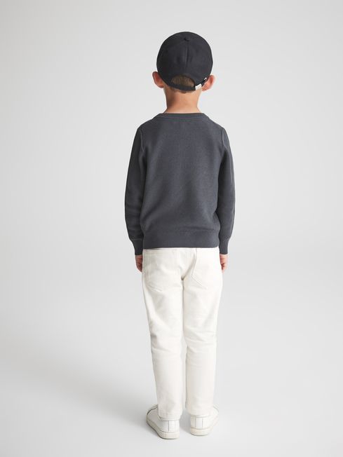 Brookes Stitch Interest Crew Neck Jumper