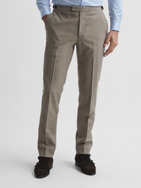 Rope Slim Fit Textured Mixer Trousers
