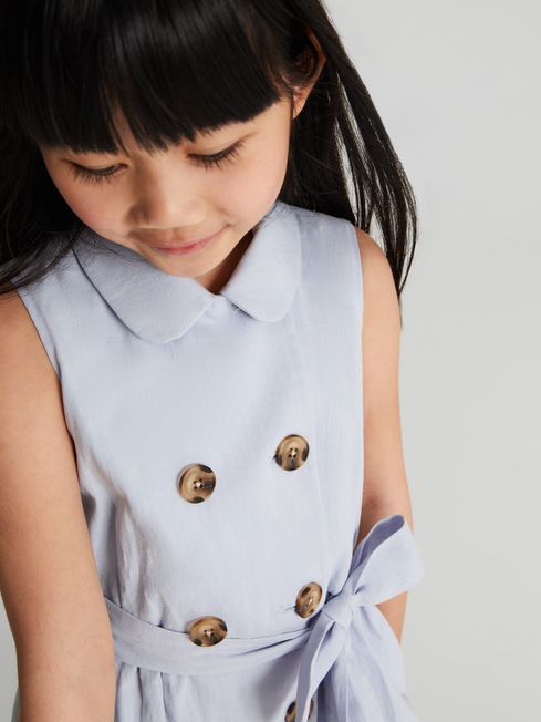 Dana Jr Junior Linen Blend Mini Dress