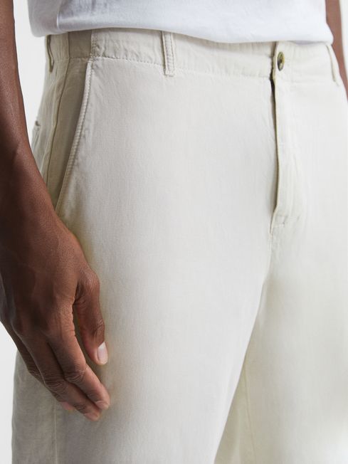 Truce Cotton Linen Blend Casual Trousers