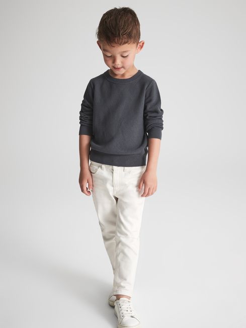 Brookes Stitch Interest Crew Neck Jumper