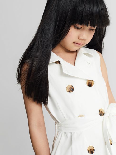 Dana Jr Junior Linen Blend Mini Dress