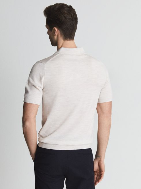 Duchie Merino Wool Open Collar Polo Shirt